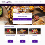 Get a Free Beef Taco with Online Purchase @ Taco Bell ($5 Minimum Spend Applies, Service Fee Applies)
