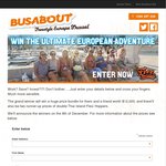 Win a Trip to Europe for You & a Friend Valued at $12,000 from Busabout