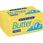Alpine Salted Butter 500g $7.60; 30 Pack Coca-Cola/L&P/Sprite 330ml Cans $25 @ Woolworths
