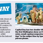 Win 1 of 2 Double VIP Passes to Ice Age Live! from The Dominion Post (Wellington)