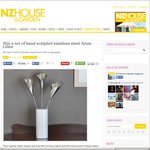 Win 1 of 3 Sets of Hand Sculpted Stainless Steel Arum Lilies from NZ House & Garden