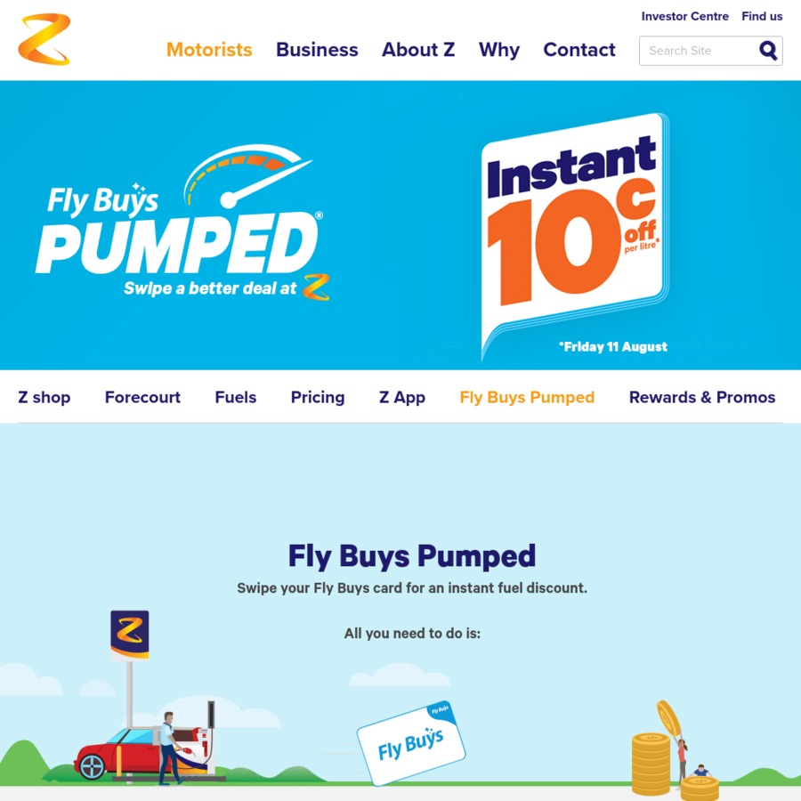 10c off Per Litre on Fuel Z (with Flybuys) / 8c Using Z App