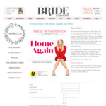Win 1 of 3 copies of Home Again on DVD from Bride & Groom Mag