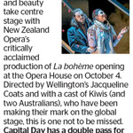 Win a Double Pass to La Bohème from The Dominion Post (Wellington)