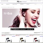 MEElectronics M-Duo Dual Dynamic Driver Earphones with Mic/Remote $39.99 USD + $6 Postage