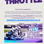 Win a Go Karting Day for you and 10 Friends from BurgerFuel