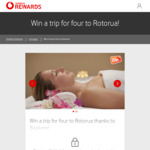 Win a trip for four to Rotorua @ Vodafone Rewards (Customers Only)