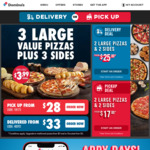 50% off Value, Extra Value, Traditional & Gourmet Pizzas @ Domino's, Glen Eden (Delivery Only)