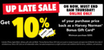 Spend $200 or More, Get 10% Back as a Gift Card (Exclusions Apply) @ Harvey Norman (Online Only)
