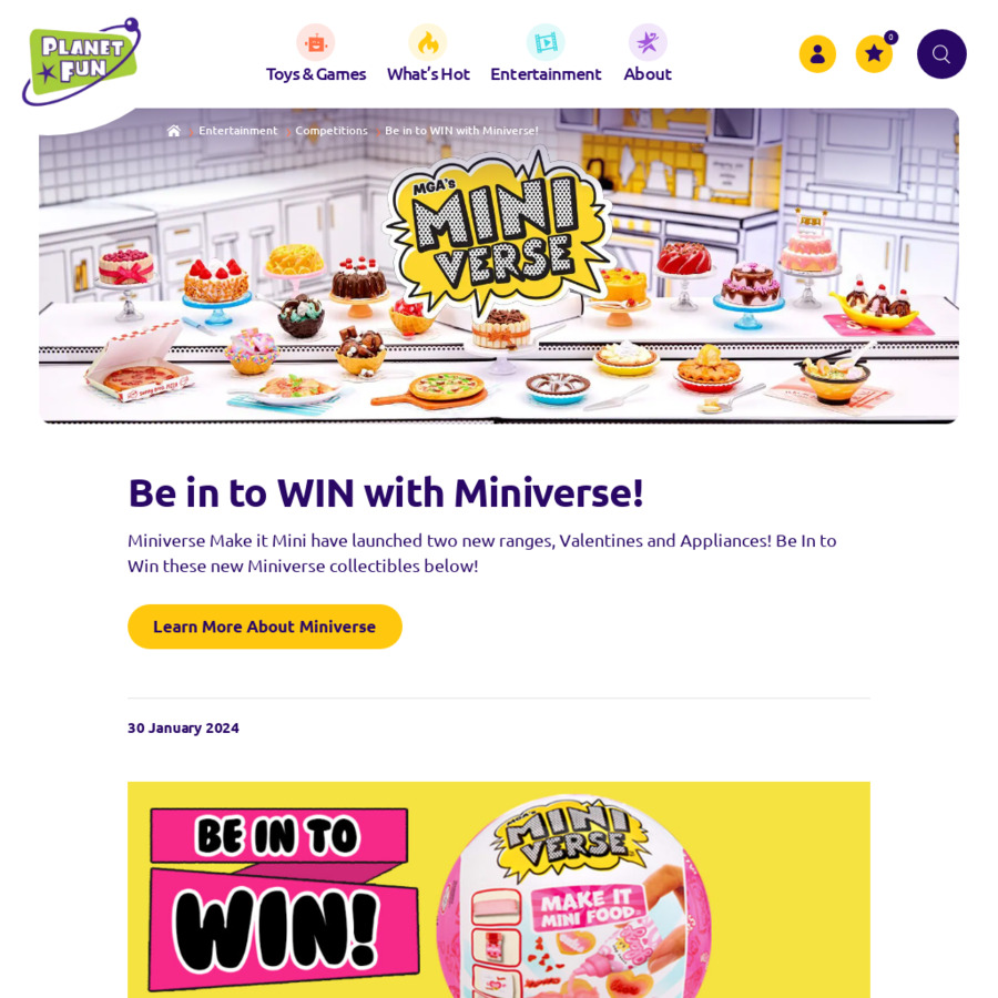 Win 1 of 4 Miniverse Collectibles Prize Packs @ Planet Fun ...