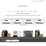 PLA/PETG/ABS Filament from $20.70 (from $19.67 with $99 Spend) + Shipping @ 3dshop.co.nz