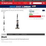 Shark Navigator Pet Vacuum with Self Cleaning Brushroll $230 + Shipping @ Heathcotes ($195.50 via Price Beat at Mitre10)