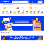 Woolworths Hot Roast Chicken Medium + Coca-Cola 1.5L $15 ($25 Min. Spend Required for Delivery) @ MILKRUN