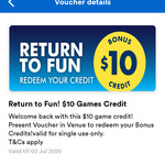 Free $10 Arcade Credit Voucher @ Timezone App