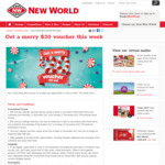 $20 Voucher When You Spend $150 or More @ New World