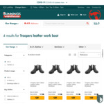 Troopers Leather Work Boots (Was $95) $25 on Clearance @ Bunnings