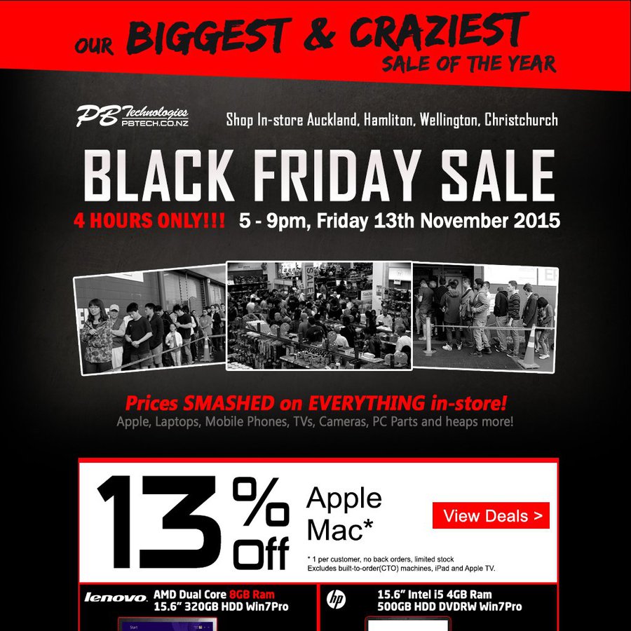 PB Tech Black Friday Cyber Monday Sales 13 off Mac Instore