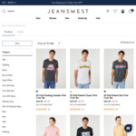 Men's T-shirts / Long Sleeve Shirts from $5.99 + Shipping / $0 CC (Depending on Store Availability) @ Jeanswest