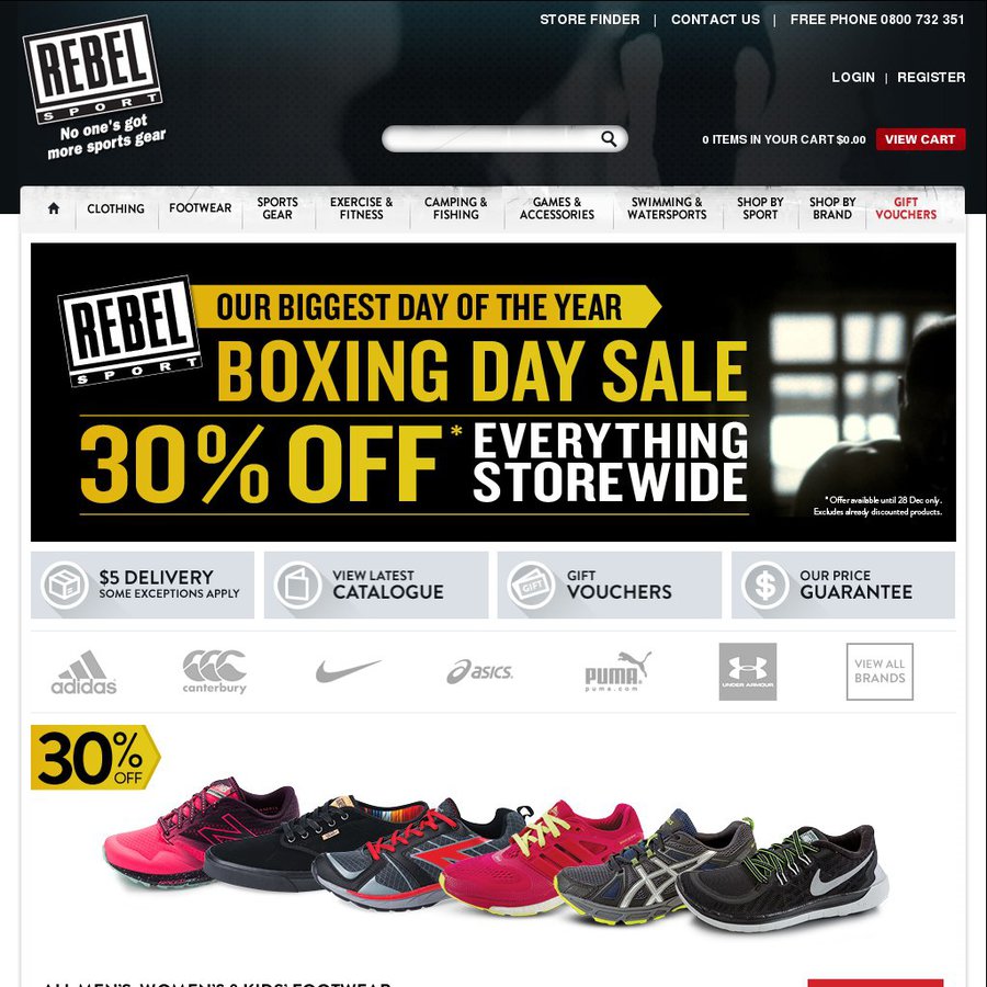 Rebel Sport - 30% off Sitewide Boxing 
