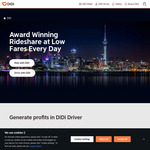 [Christchurch] Up to 70% off Rideshare (Maximum $20 Discount Per Ride) @ DiDi