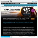 Air New Zealand - $150 off Return to Australia from Any Airport