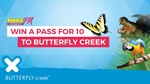 Win a Group Family Pass for 4 Adults and 6 Children to Butterfly Creek (Valued at $208) from More FM