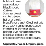Win an Emporio Prize Pack (Coffee, Hot Chocolate, Beans) from The Dominion Post