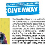 Win a Double Pass to "The Travelling Squirrel" (Play) + a Picnic Set from The Dominion Post