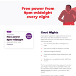 Free Power 9PM - 12AM Every Night (Fixed Term/Rates Until May, 2023) @ Contact Energy