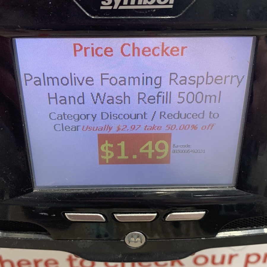 Extra 50 off Clearance Palmolive Foaming Raspberry Handwash Refill