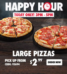 Value Range Pizzas $2.99ea (Pick up, 3pm-5pm Only) @ Domino's (Selected Stores)