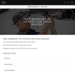 Free Warrant of Fitness for Mazda Vehicles (Excludes Costs for Work/Parts Required) @ Armstrong Mazda (Botany, Auckland)
