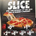 [AKL] Value $2.99, Extra Value $4.99, Traditional $6.99, Gourmet $8.99, Garlic Bread $0.99, 1.5L Drink $1.99 @ Domino's Ponsonby