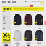 $29.99 Hoodies at Connor (Save $50, Was $79.99)