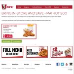 KFC Mai Hot 900 - Wicked Hot 900 Snack (3 ww, 1 Chips, 1 P&G) $4.90