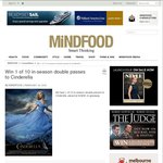 Win 1 of 10 in-Season Double Passes to Cinderella from Mindfood