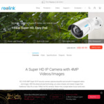 Reolink Black Friday: $20 off $89.99 on 4MP PoE Security Camera Reolink RLC-410S + Free Delivery