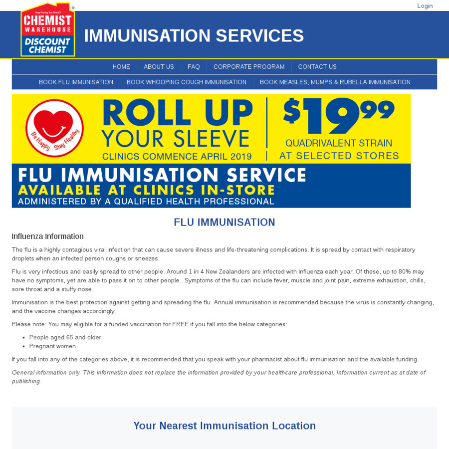 Flu Immunisation 19 99 Chemist Warehouse Auckland Choicecheapies