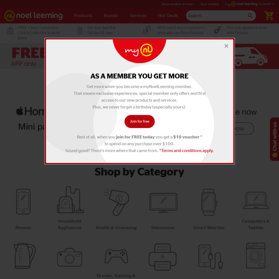 Free Delivery (Small Items Only) Noel Leeming ChoiceCheapies