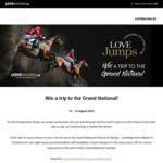 Win a trip for 2 to the Grand National Festival of Racing (flights and accommodation to Christchurch) @ Love Racing