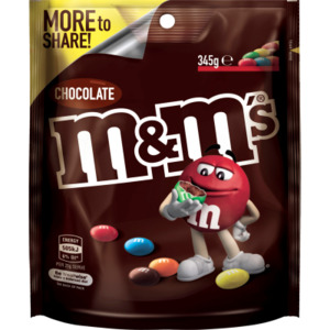 M&m's Peanut Chocolate Large Bag 345G