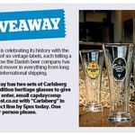 Win 1 of 2 Sets of Carlsberg Limited Edition Heritage Glasses from The Dominion Post