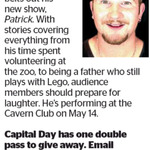 Win a Double Pass to see Patch Lambert from The Dominion Post (Wellington)