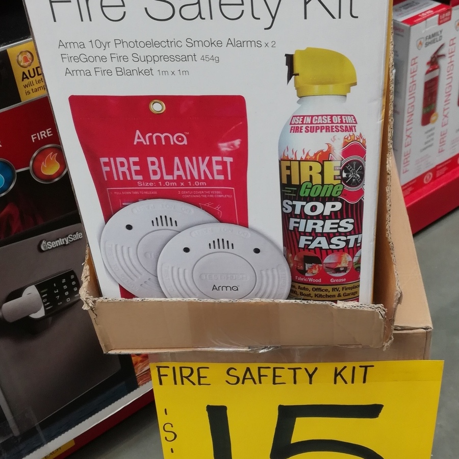 Arma Fire Safety Kit (2x Ten Year Photoelectric Alarms, 1x Fire Aerosol