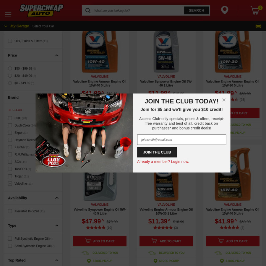 40 off Velvoline Engine Armour & Synpower Engine Oil Range Super Cheap Auto (+ Mitre10 Price