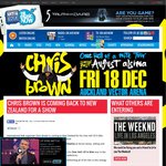 Win Tickets to Chris Brown in Concert, Auckland, Dec, from The Edge
