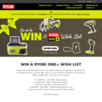Win a RYOBI ONE+ Prize Pack @ Ryobi