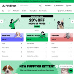 $10 off Orders over $80 @ Pet Direct