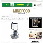 Win an Electrolux Masterpiece Blender (Worth $449.95) from Mindfood