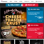 Large Value Pizza $3, Large Extra Value $4, Large Traditional $6, Garlic Bread $2 @ Domino's Pizza, Riccarton
